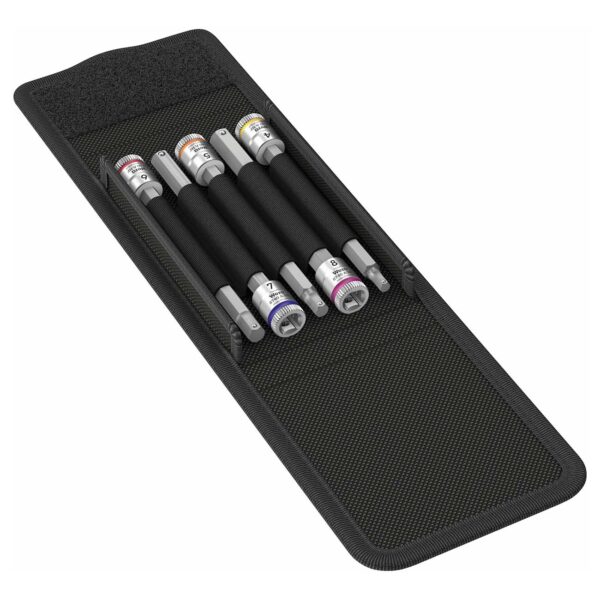 Wera 1/4" Drive Long Metric Hex-Plus Bit Socket Set (5 Piece Set)