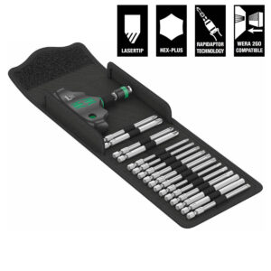Wera T-Handle Magnetic Bit Holding Screwdriver Set for Bicycles & E-Bikes (17 pieces)