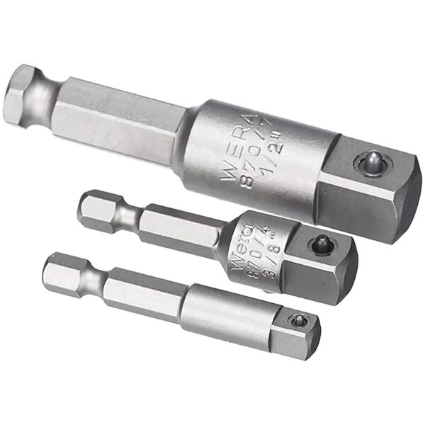 Wera Set 1/4" Drive Adapter Set (3 Piece)