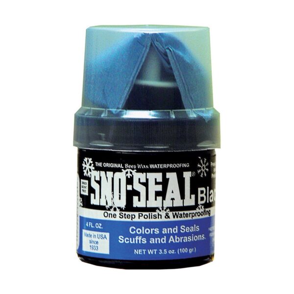 Atsko Sno-Seal Original Beeswax Waterproofing Seasonal Leather Protection + Applicator (4 oz. Jar)