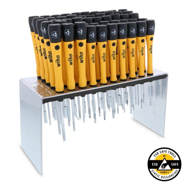 Wiha Master Technician's ESD Safe PicoFinish Precision Screwdriver Bench Top Set (50 Piece)
