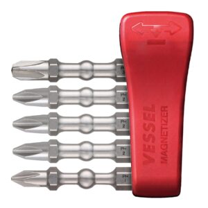 Vessel Impact Ball Torsion Bit Set - Cross-Point JISDRIVE* (5 Piece Set)