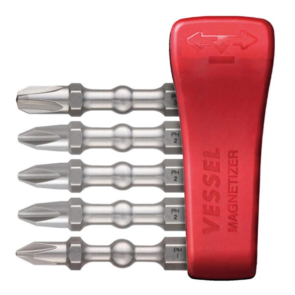 Vessel Impact Ball Torsion Bit Set - Cross-Point JISDRIVE* (5 Piece Set)