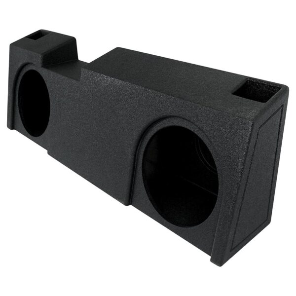 QPower “QBOMB” Chevy/GMC Crew Cab or Double Cab ’19-'24 Dual 10″ Vented Empty Woofer Box