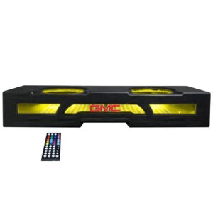 QPower QLUXE Dual 12″ Vented with RGB Led Illumination GMC 2007-2013 Crew Cab