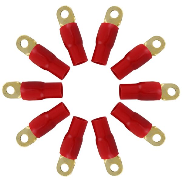 XScorpion Ring Terminal 1/0ga. - Red (10 pack)